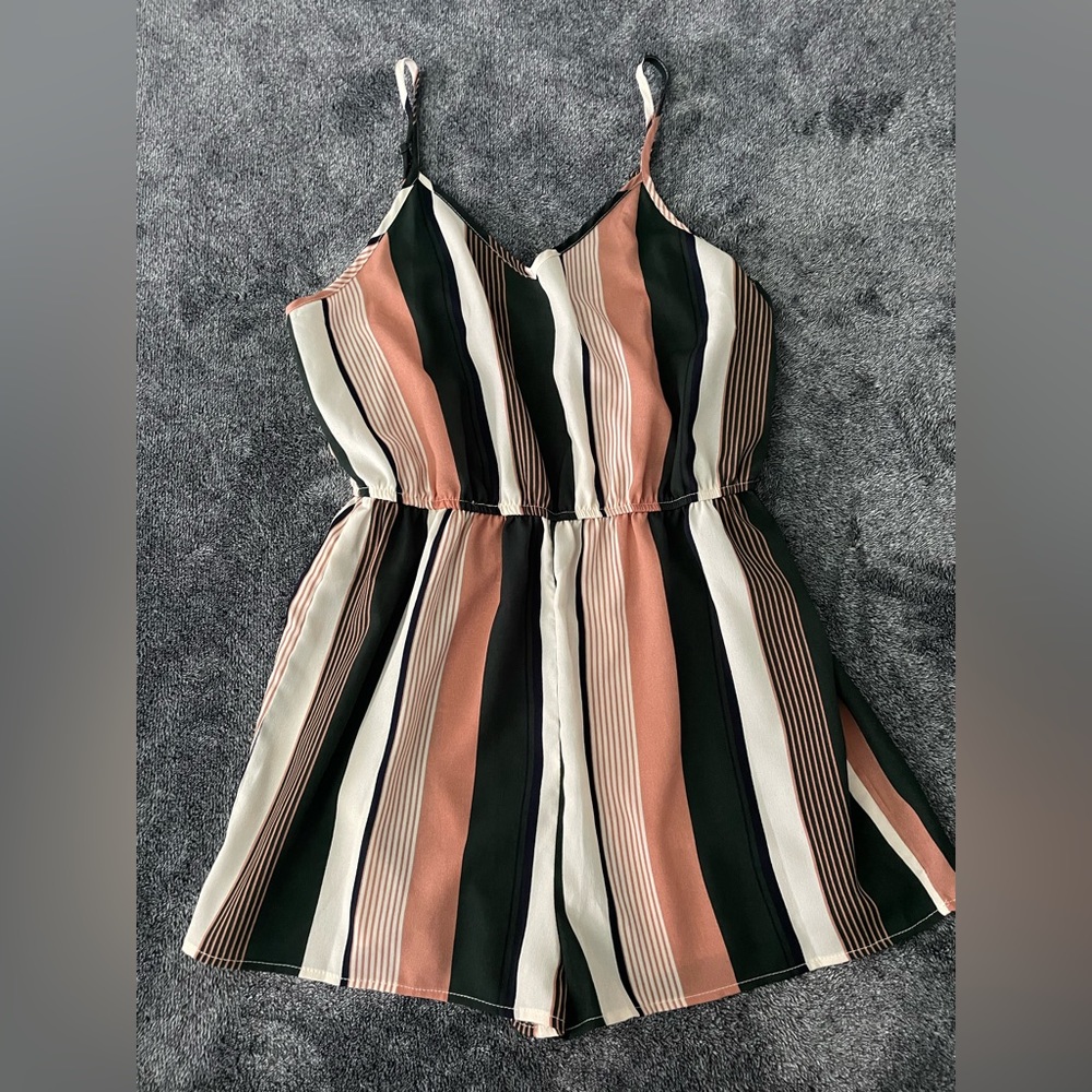 Striped Romper - Size L
